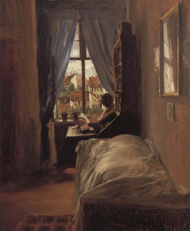 The Artist-s Bedroom in the Ritterstrabe, Adolph von Menzel